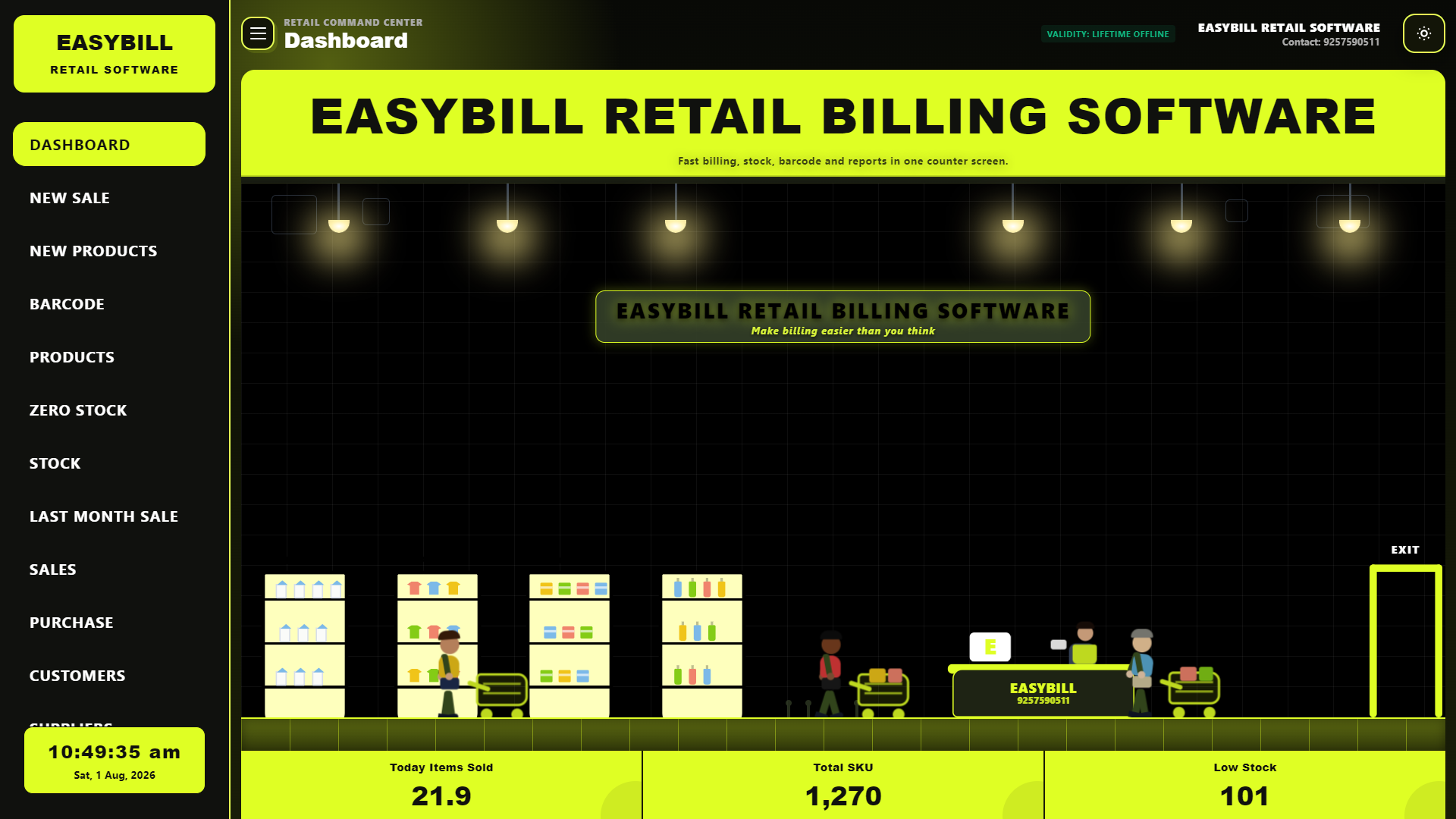 EasyBill Software Screen